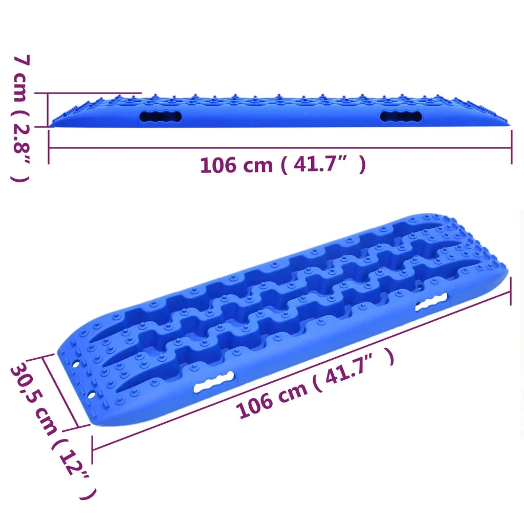 Tavole di Trazione 2 pz Blu 106x30,5x7 cm Nylon CFW6583677