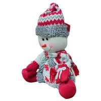 PUPAZZO DI NEVE PELUCHE CON PESO - ALTEZZA 50 CM