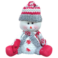 PUPAZZO DI NEVE PELUCHE CON PESO - ALTEZZA 50 CM