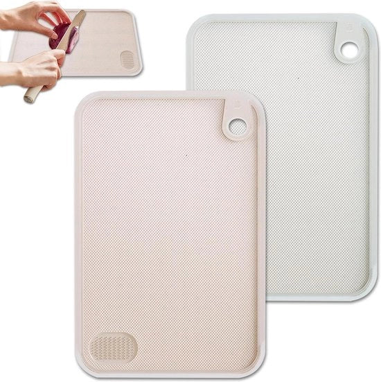Tavolo da Cucina con Scanalature per Succo e Maniglie in Silicone Antiscivolo - BPA Libero - 25 * 18cm
