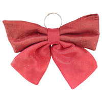 Fiocco Fuori Porta Rosso Brillantinato 35x34 cm