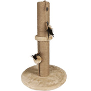 Trade Shop - Tiragraffi Flamingo Indian Raschietto Giochi Piume Per Gatto 30 X 30 X 50 Cm -