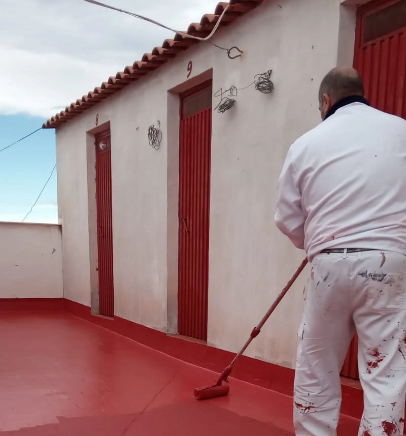 Guaina liquida impermeabilizante terrazzi 4 L BIANCO- Vernice per terrazzi resistente alle infiltrazioni d'acqua