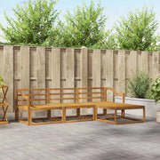 Set di divani da esterno 4 pcs Naturale