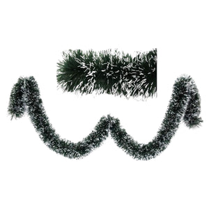 Boa natalizio verde innevato cm 200