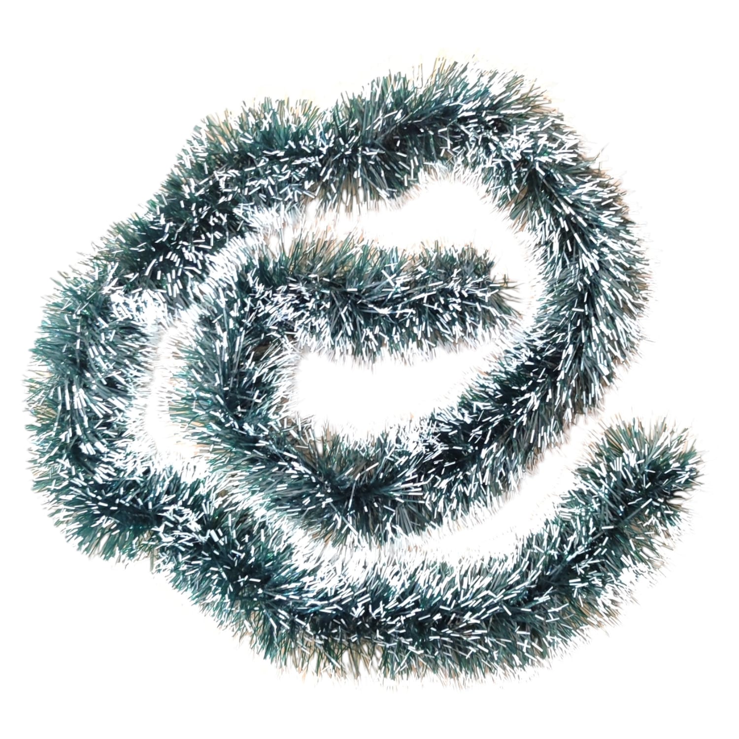 Boa natalizio verde innevato cm 200