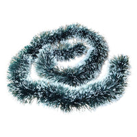 Boa natalizio verde innevato cm 200