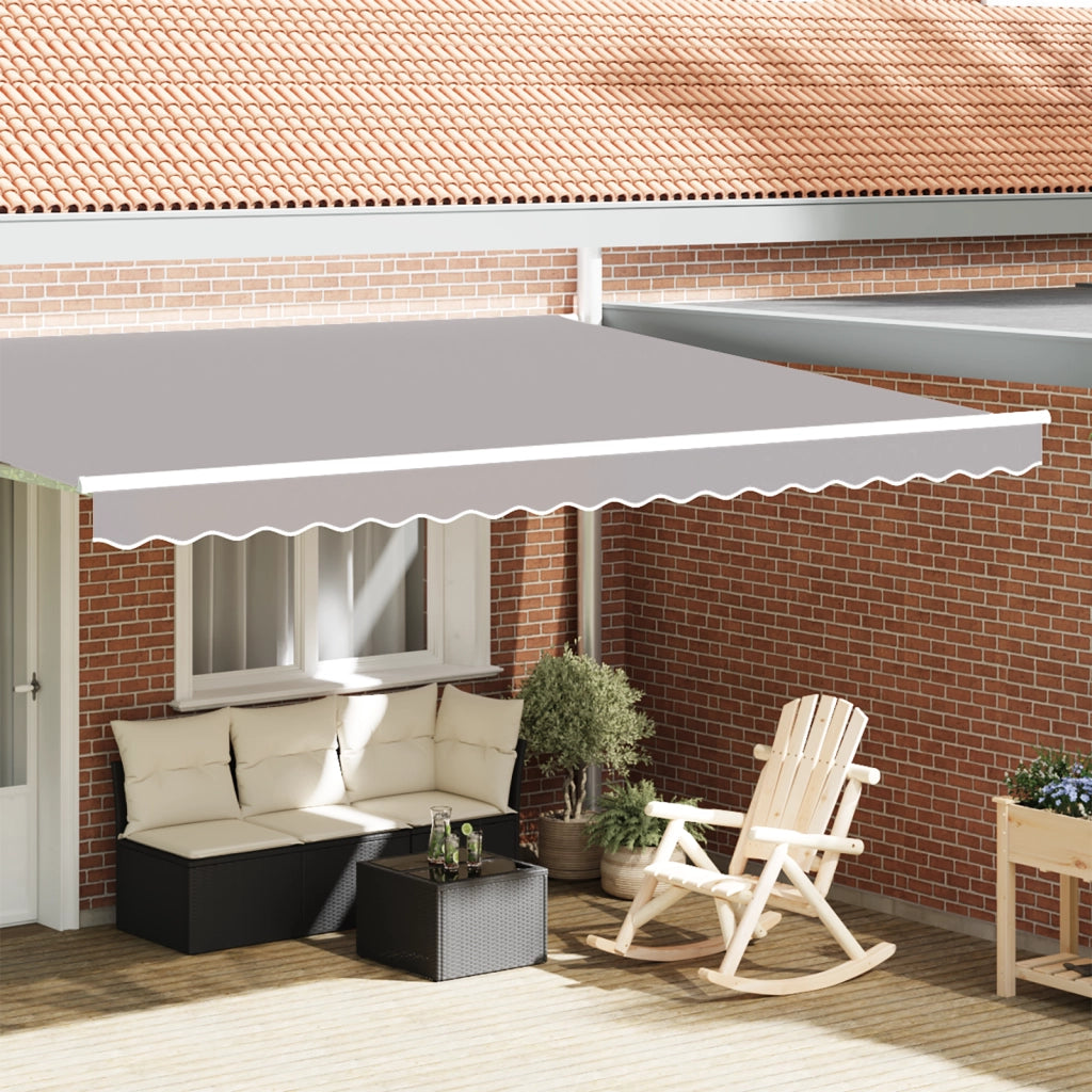 Fascia per tende per telaio da 4,5 m Grigio chiaro 4,3x0,2 m