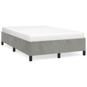 Letto matrimoniale | Letto per adulti | Giroletto senza Materasso Grigio Chiaro 120x190 cm Velluto