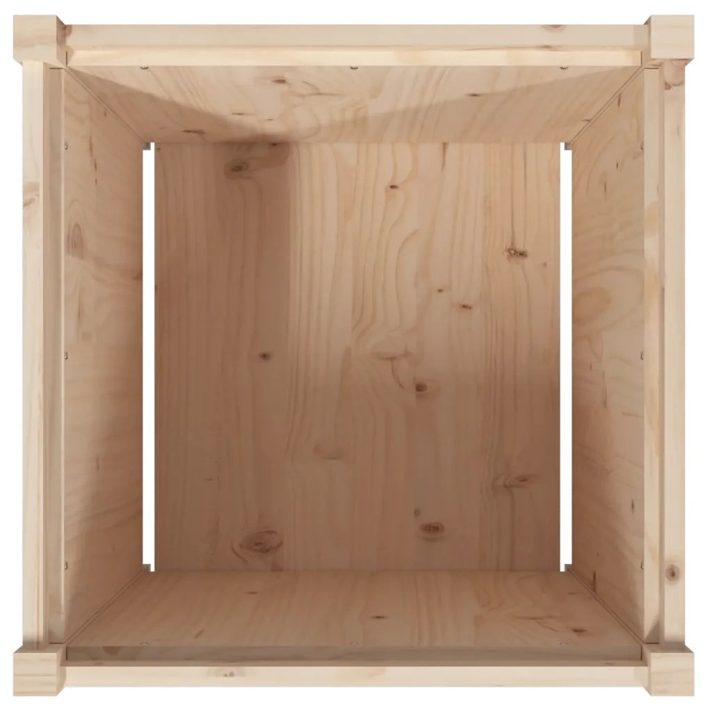 Fioriera da Giardino-Vaso da Esterno 60x60x60 cm in Legno Massello Di Pino