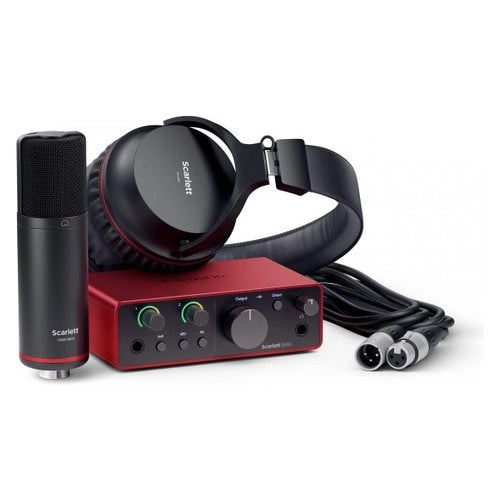 Interfaccia audio scarlett solo studio 4gen red e black - 0815301001546