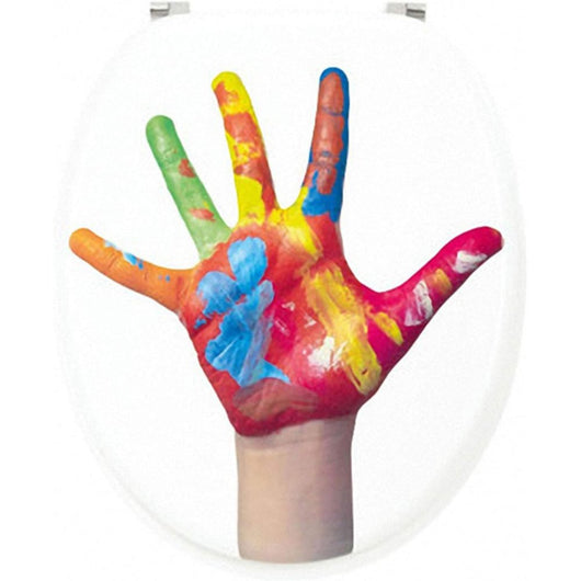 Visiodirect sedile wc copriwater copri lunetta kids color, multi