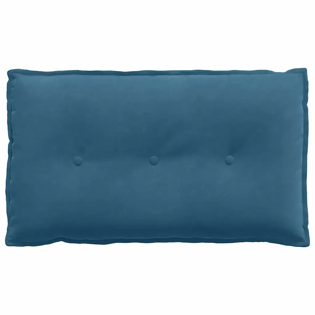 Cuscino per Schiena Blu 80 x 50 cm Tessuto in Cords 42014717