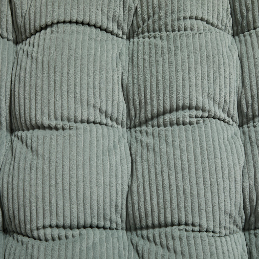 Sedia a Dondolo da Giardino Regolabile con Cuscino Spesso e Poggiapiedi Struttura in Acciaio Verde Chiaro 75 × 116 × 82 cm