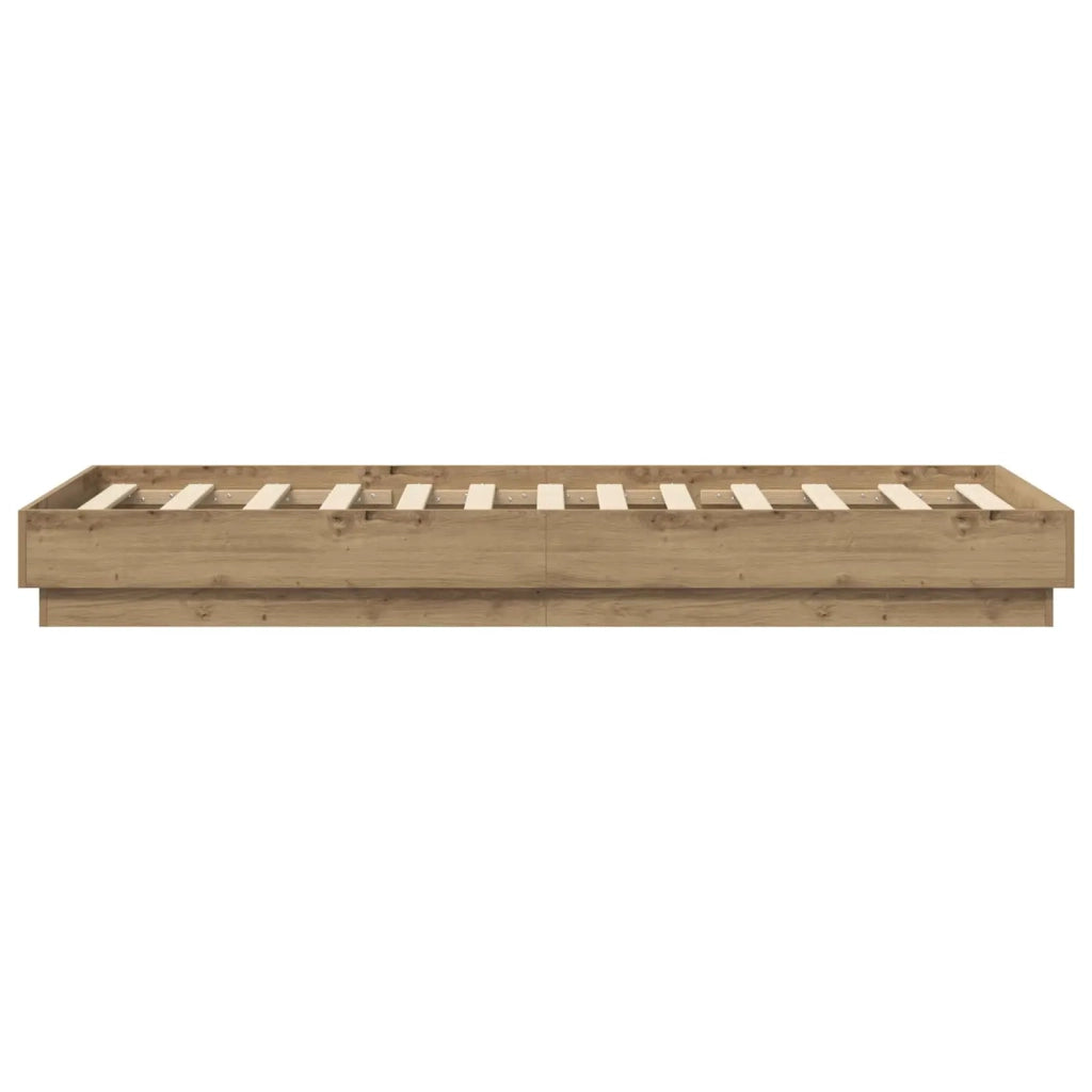 Letto con LED Rovere Artigianale 80 x 200 cm 8009010