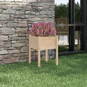 Fioriera da Giardino-Vaso da Esterno 50x50x70 cm in Legno Massello di Pino