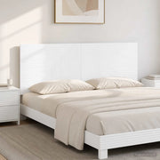 Testiera da Muro HAARLEM Bianco Lucido Legno ingegnerizzato 896959