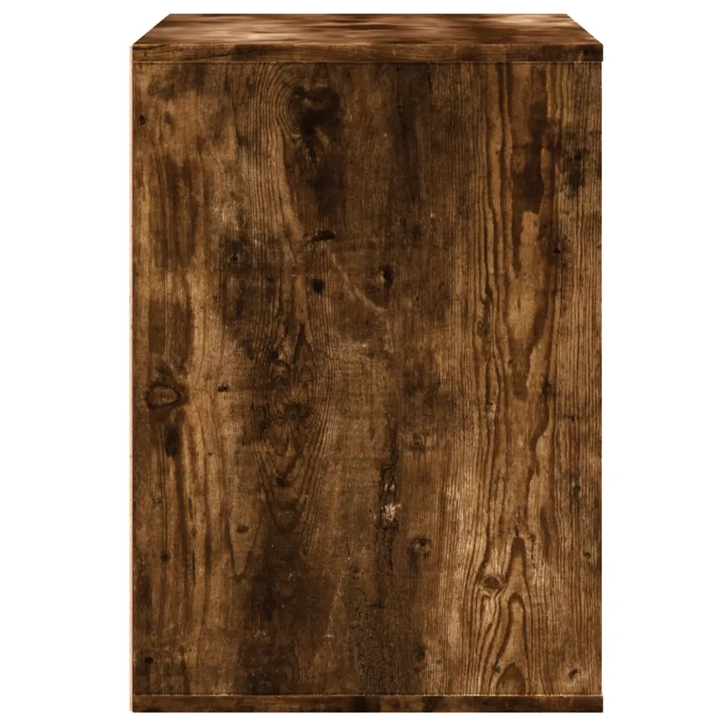 Cassettiera Angolare Rovere Fumo 80x41x58cm Legno Multistrato