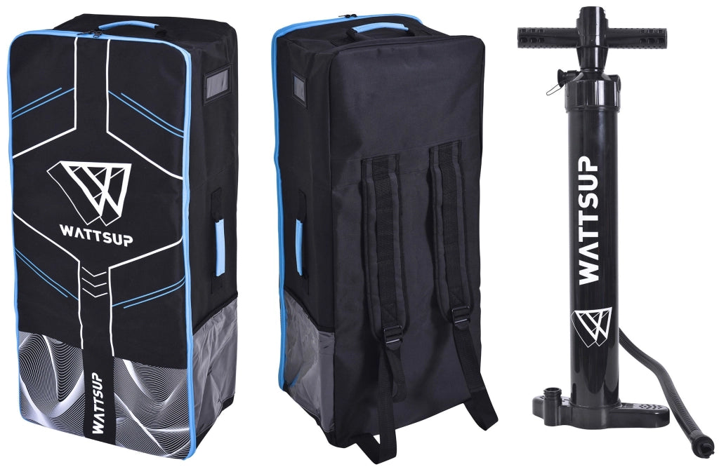 SUP Tavola Gonfiabile 365x84x15 cm con Pagaia Zaino e Accessori Wattsup Marlin Blu