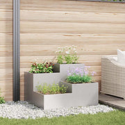 Vaso da giardino Argento 100 x 100 x 60 cm Acciaio inossidabile