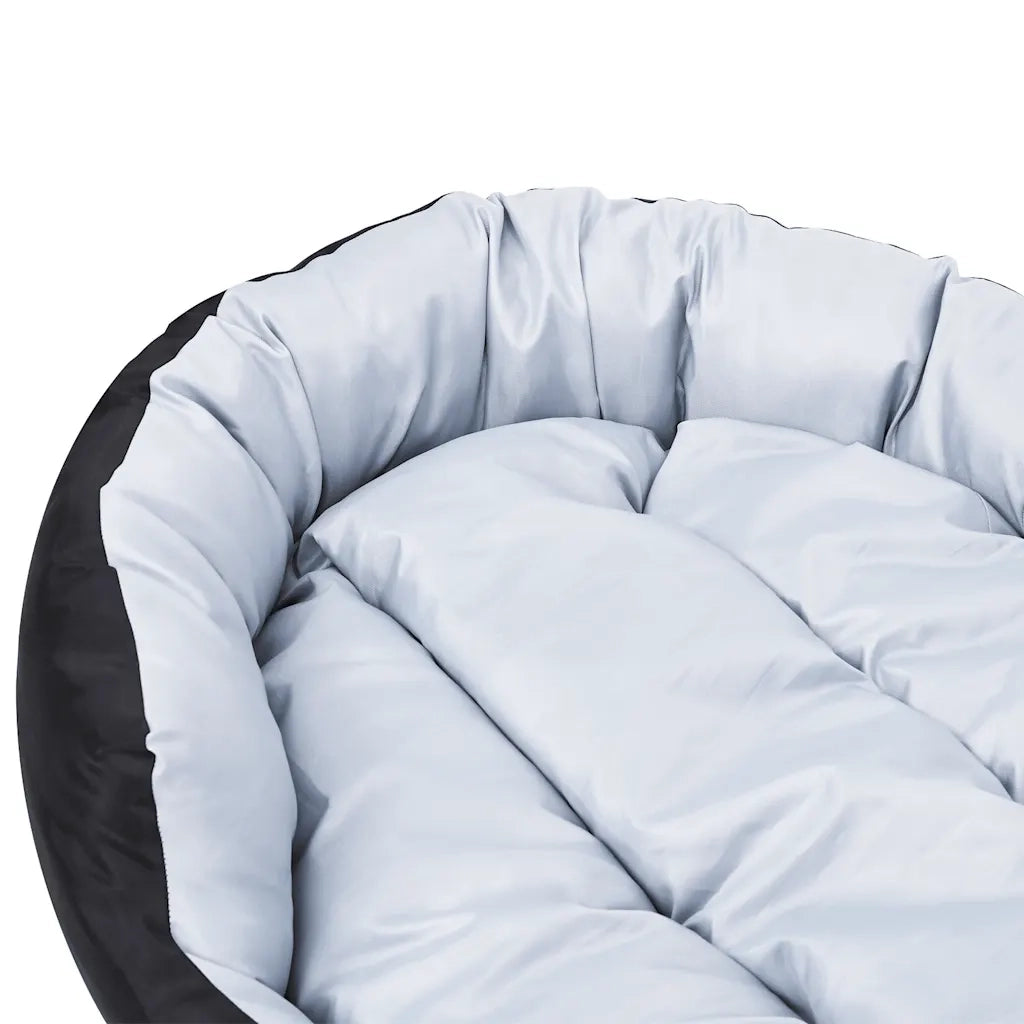 Cuscino per Cani Reversibile e Lavabile Grigio Nero 85x70x20 cm CFW2186869