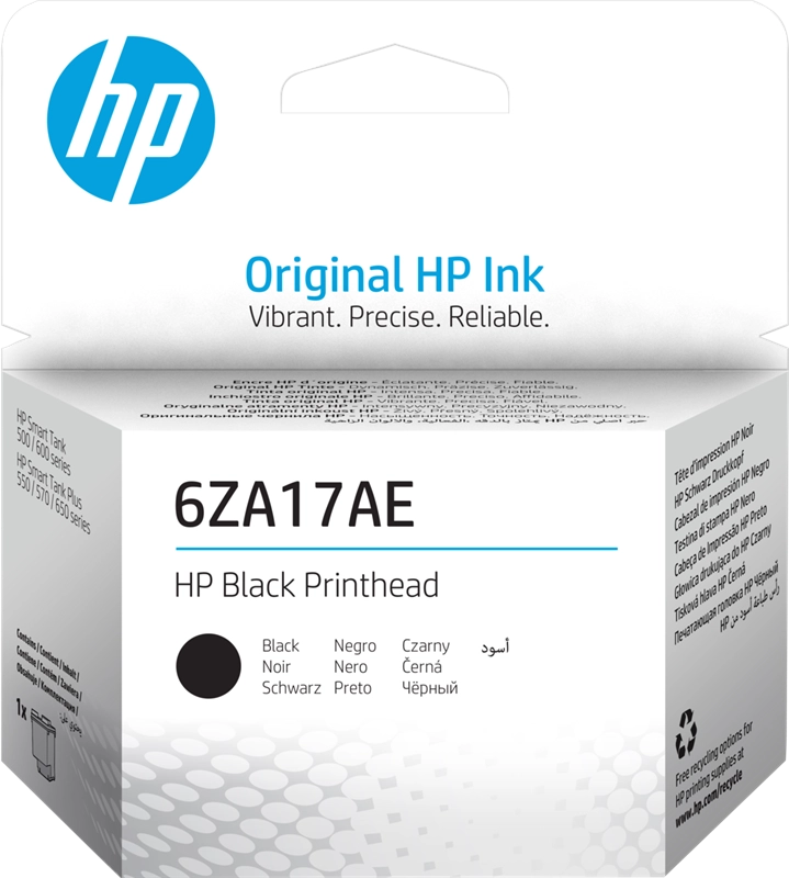 HP Testina di stampa originale 6ZA17AE, nero