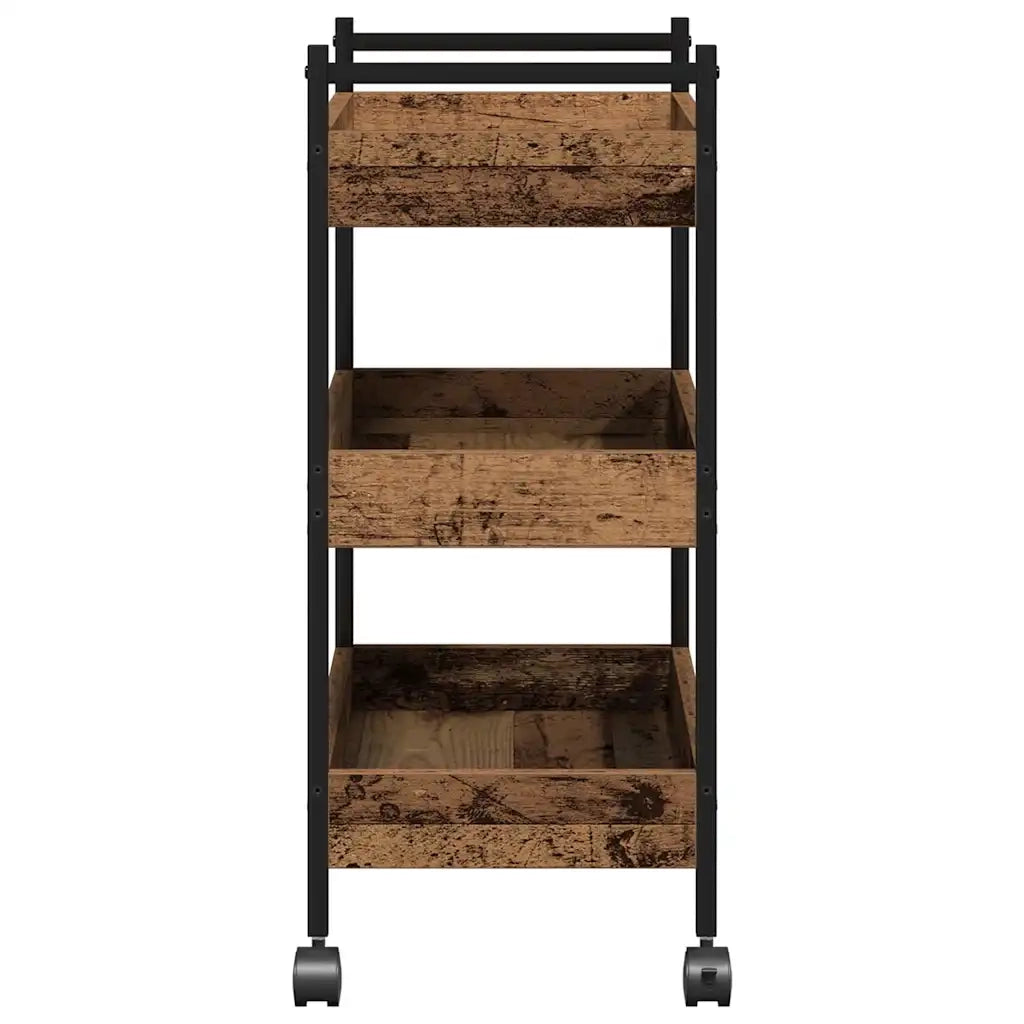 Carrello da Cucina Legno vecchio 50 x 30 x 70 cm 869108