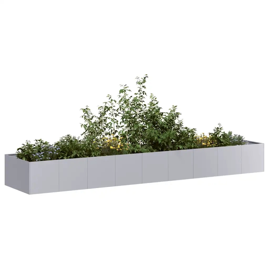 Fioriera 360x80x40 cm in Acciaio Zincato 860771