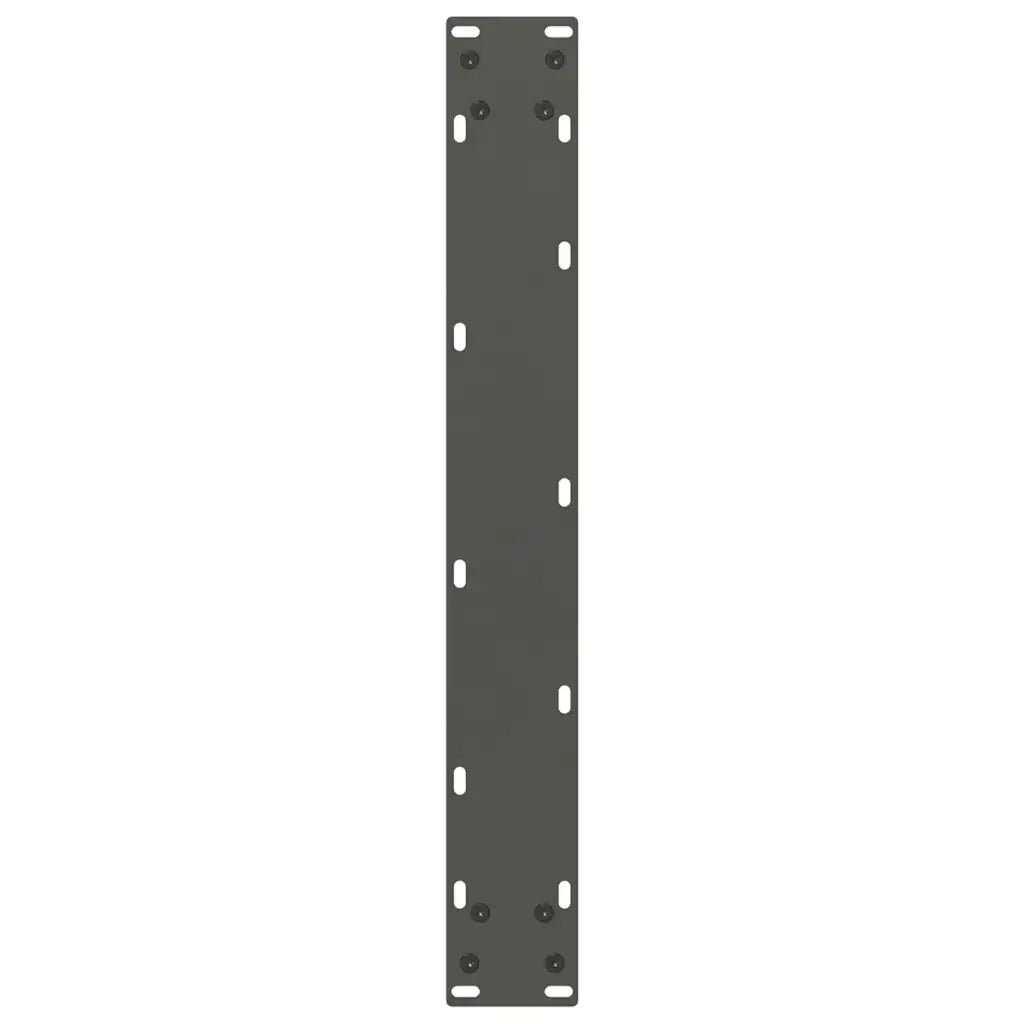 Gambe per tavolo da pranzo a forma di U 2 pz Antracite 70x(72-73) cm Acciaio