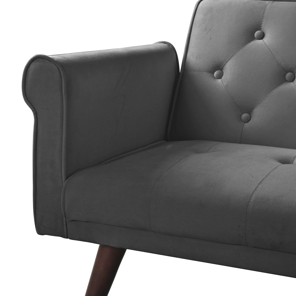 Divano Letto 2 in 1 Reclinabile ¨C MINIMAL ¨C Grigio, Multifunzionale