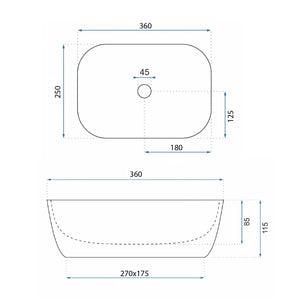 Lavabo Da Appoggio Rea Belinda Mini Travertine Matt