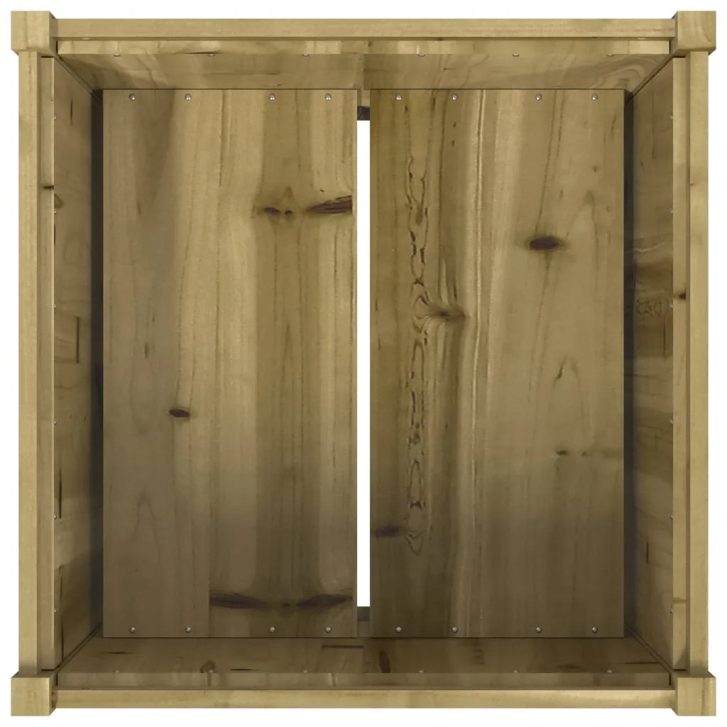 Fioriera da Giardino 70x70x70 cm in Legno di Pino Impregnato 837438