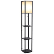 Lampadario Scaffale Libreria ¨C zephmum ¨C MDF Nero 26x26x160 cm