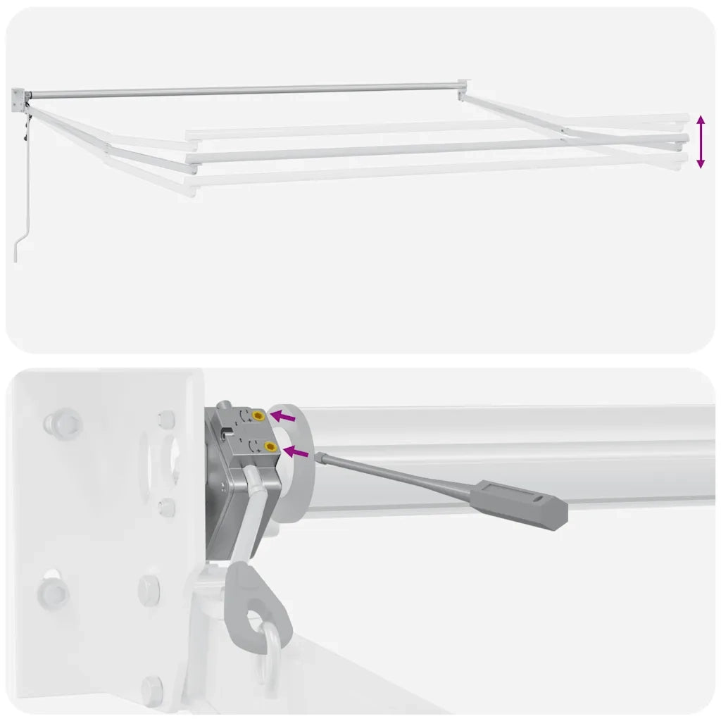 Tenda da Sole Retrattile Automatica 400x300 cm Marrone 3215710