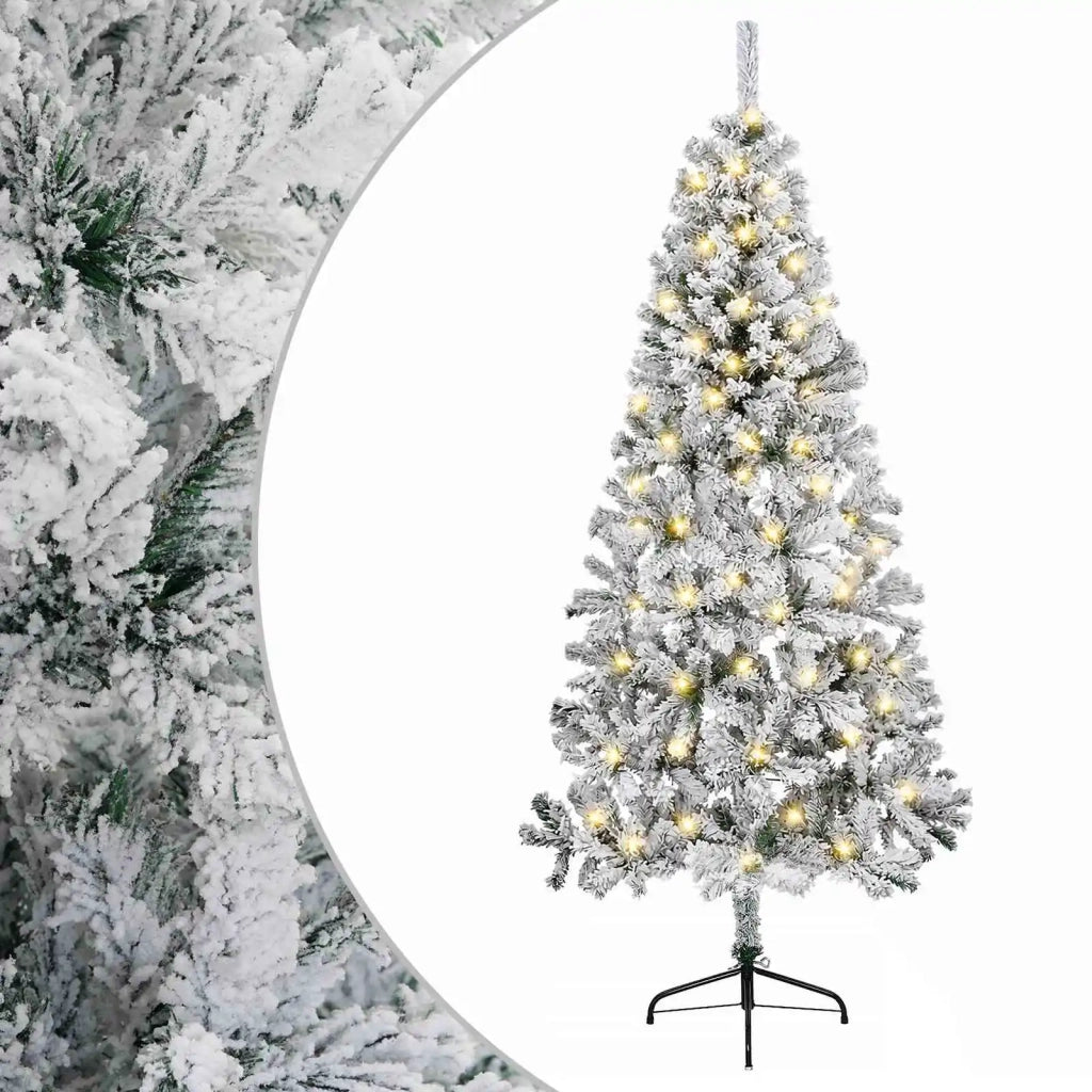 Albero di Natale Artificiale con Rami Pieghevoli 240 cm 300 LED 3460879