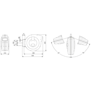 AVVOLGITUBO ARIA COMPRESSA TUBO 20m ATTACCO RAPIDO 3/8" PARETE ROLL MEGA MAVEL 880100