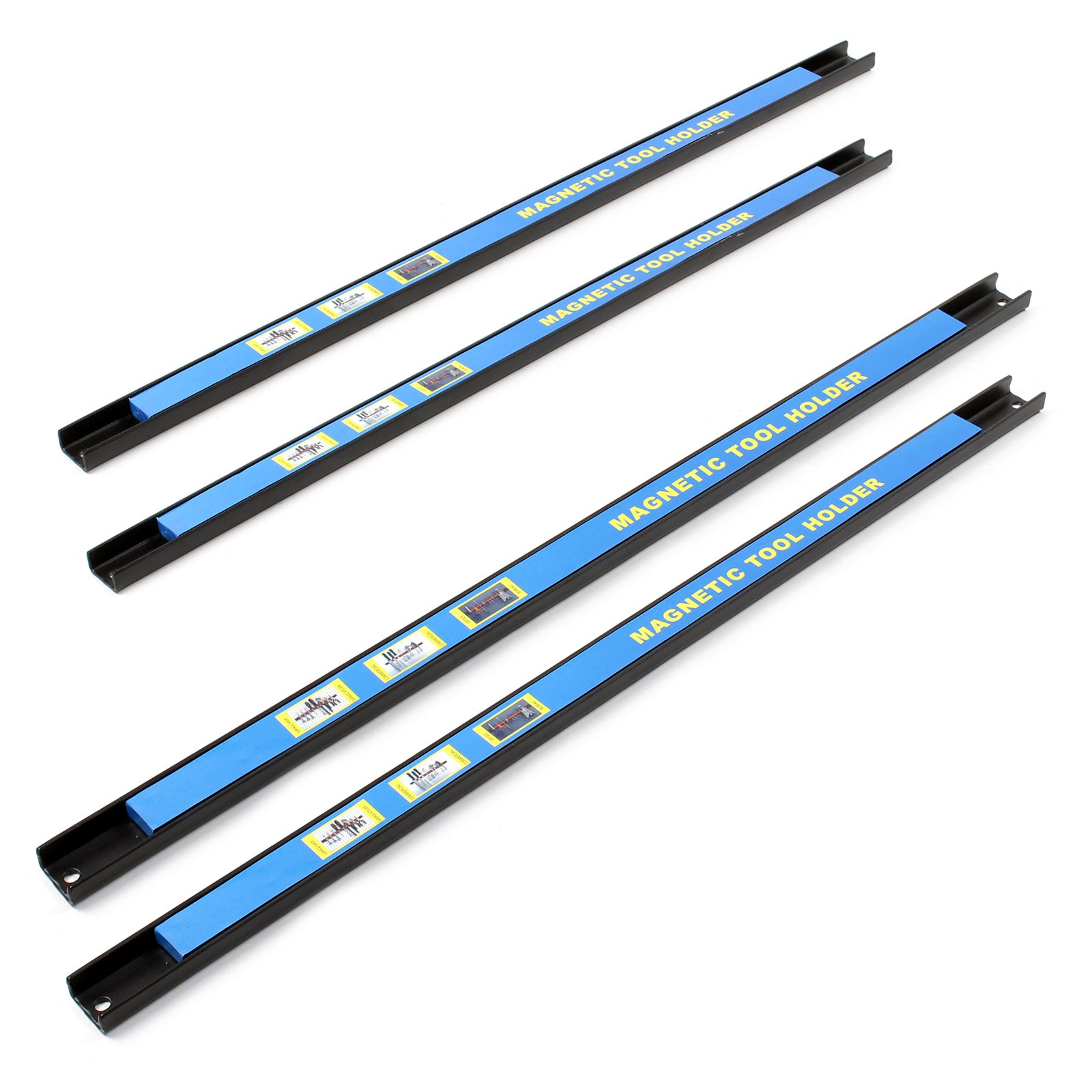 Set di barre magnetiche 4x61 cm Barra porta utensili a parete in acciaio per officina