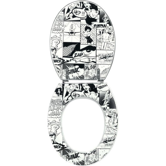 Wirquin 20718841 - sedile wc trendy line, motivo fumetti