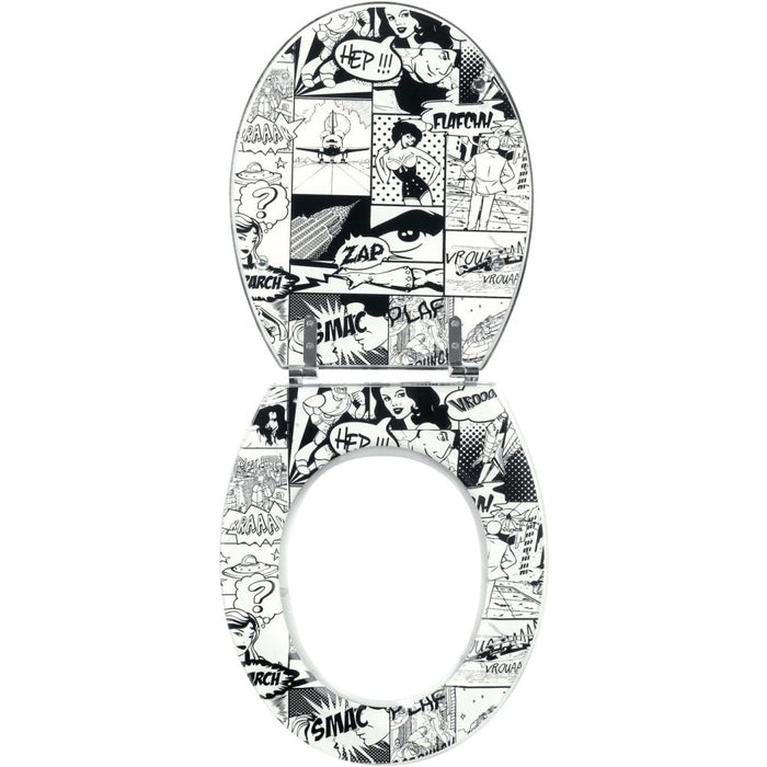 Wirquin 20718841 - sedile wc trendy line, motivo fumetti