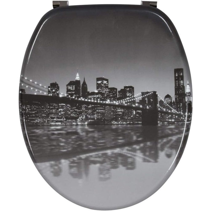 Wirquin 20719126 - sedile wc trendy line, motivo: ponte di brook