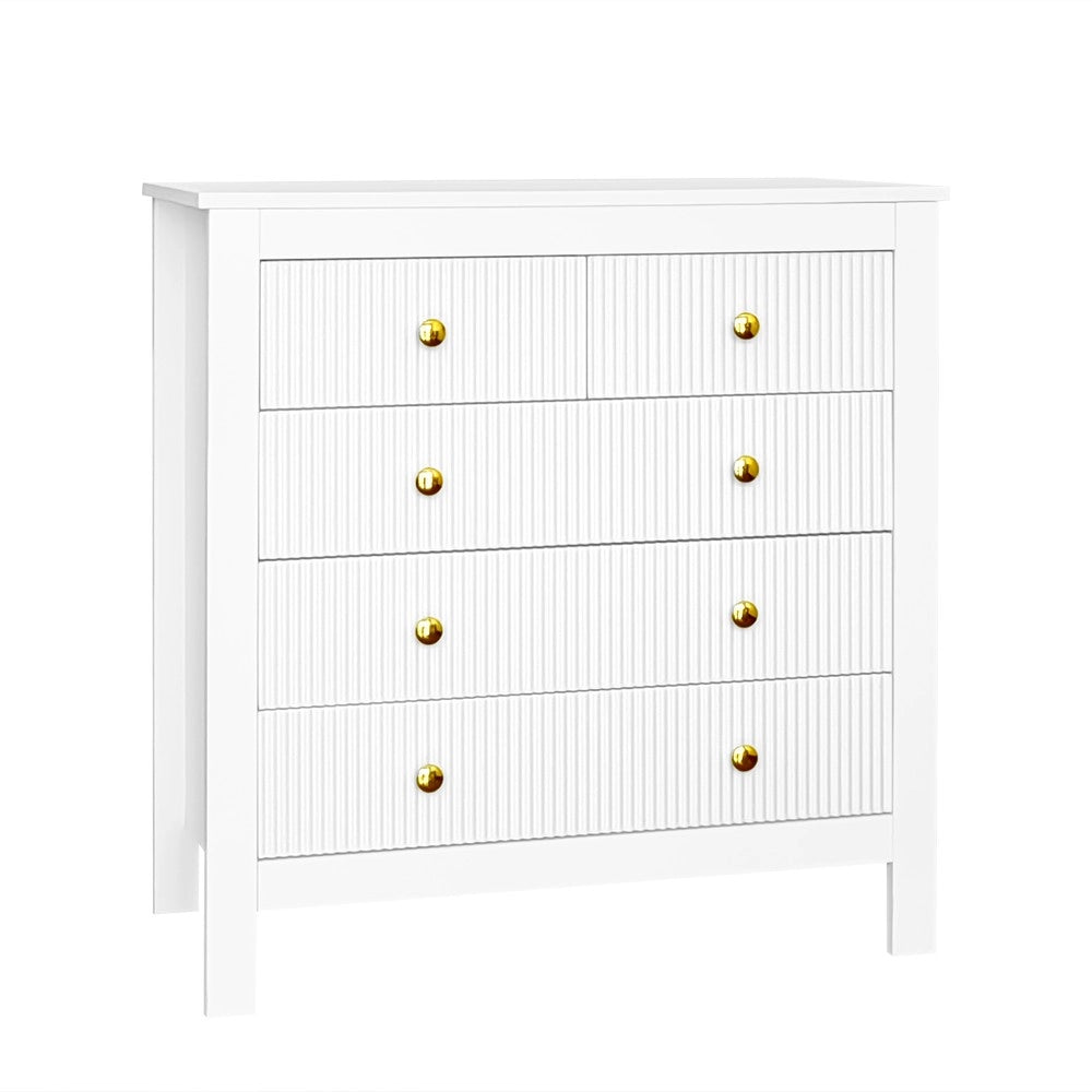Cassettiera con Ante Speciali e Maniglie Dorate ¨C MINIMAL ¨C Com¨° Consolle Soggiorno