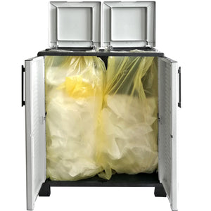 pattumiera 2 ante cm. 68x37x90h art plast cod:ferx.1670