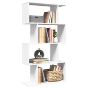 vidaXL Libreria Divisorio 4 Ripiani Bianca 70x24x129 cm in Truciolato