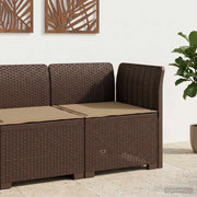 Divano da Giardino a 1 Posto con Cuscino Aspetto Rattan PP 8011822