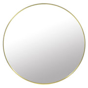 Specchio rotondo design moderno con cornice dorata 80 cm