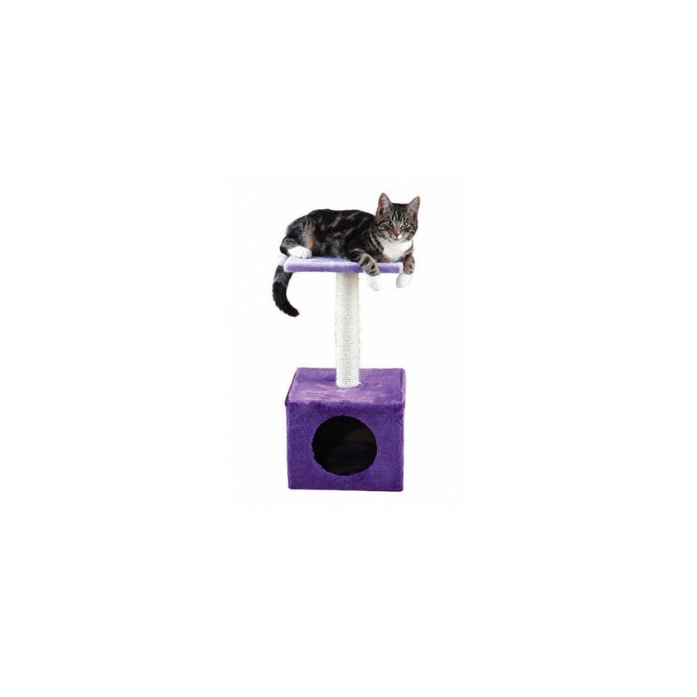 Trade Shop - Tiragraffi Per Gatti Con Trochetto Rivestito In Sisal Naturale Fodera In Peluche -