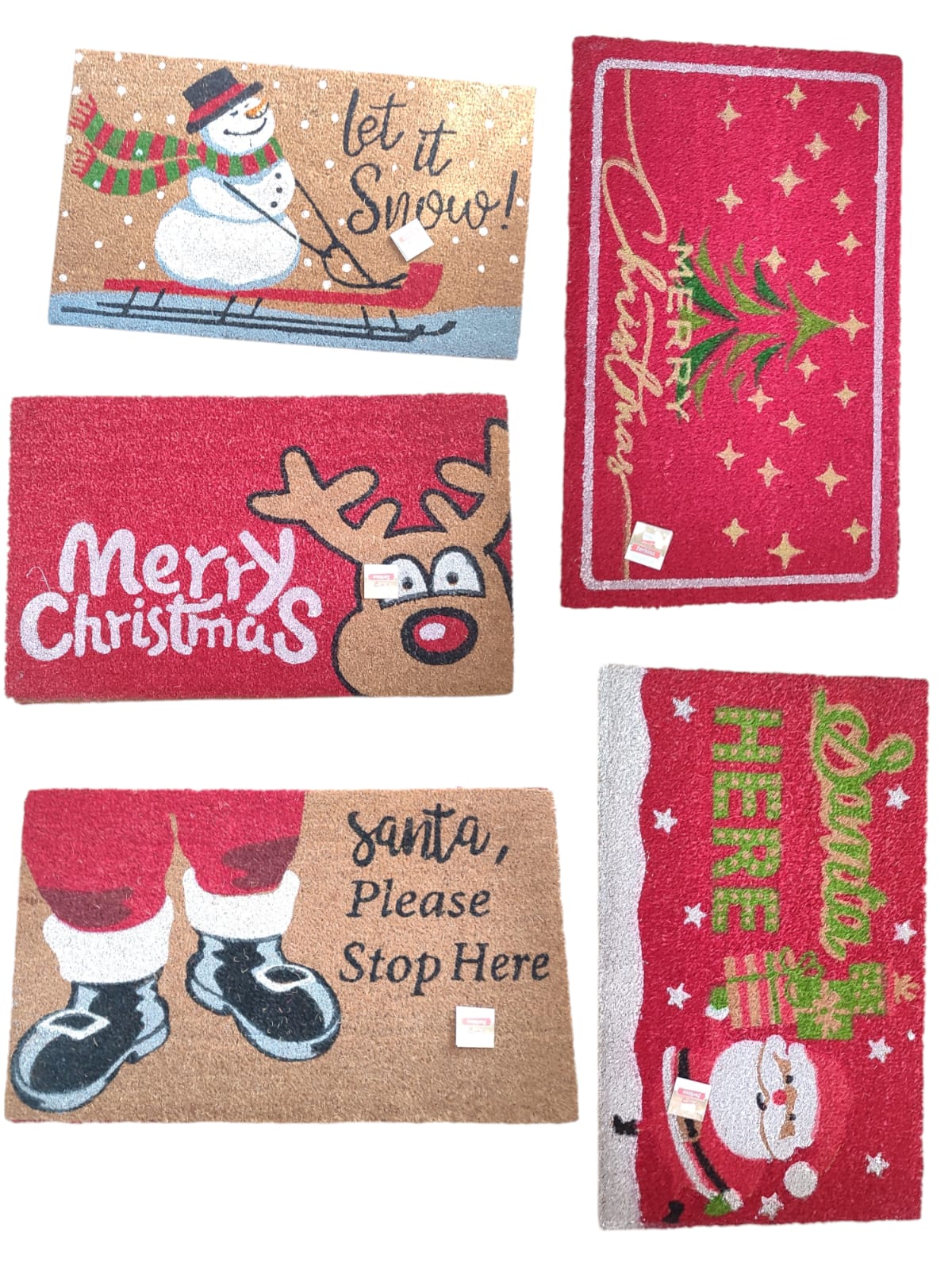 Zerbino Natalizio in Cocco 45x75 cm – Tema Festivo Antiscivolo
