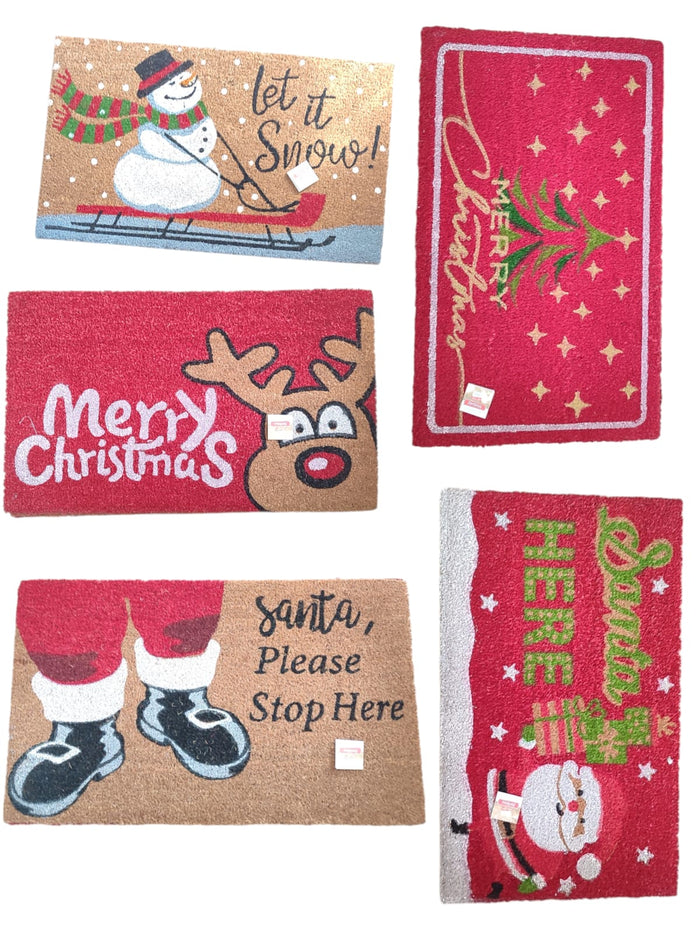 Zerbino Natalizio in Cocco 45x75 cm – Tema Festivo Antiscivolo