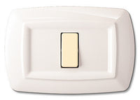 tondo' placca mod.magic termoplastica a 1 posto colore bianca cod:ferx.16716