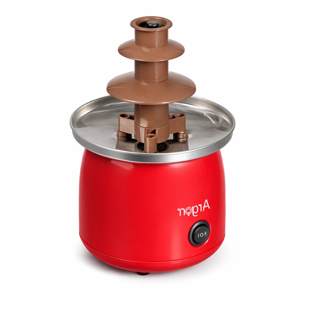 Fontana di Cioccolata in Acciaio e ABS 45 Watt 15x15 H 22.5 cm Facile da usare